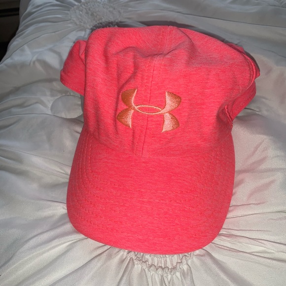 Coral Under Armour hat - Picture 2 of 2